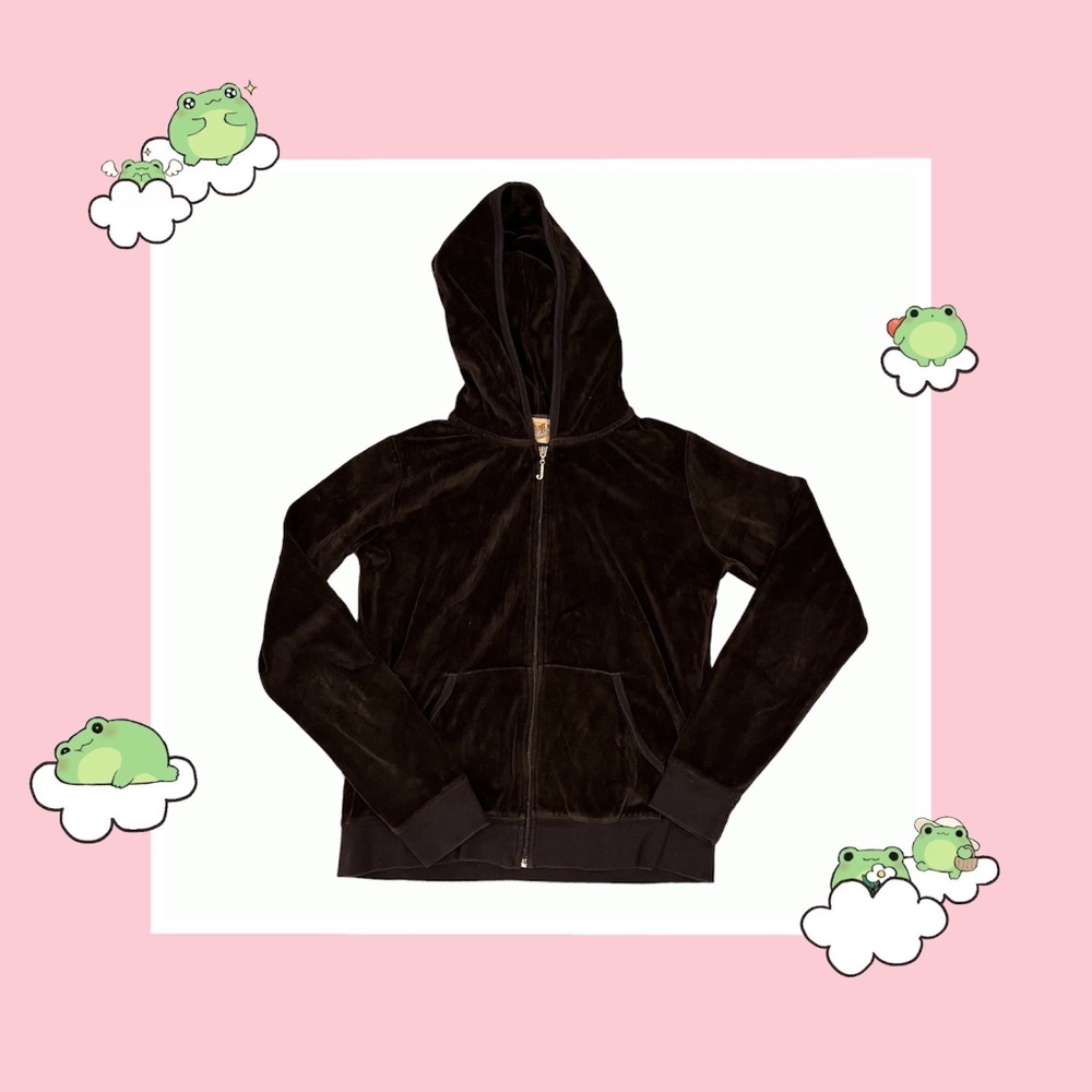 Juicy Couture Black Velour Hoodie
